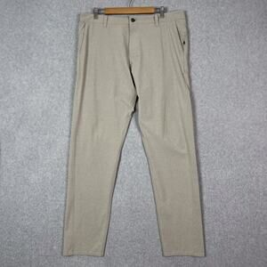 Vuori Pants Mens 36 (Fits 38x32) Khaki Aim Chino Pant Lightweight Stretch